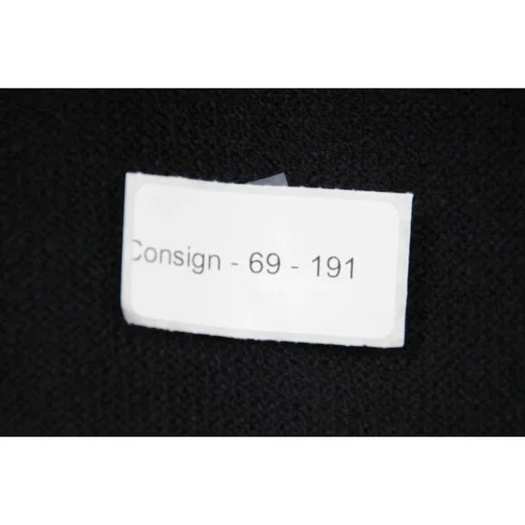 St. John Evening Womens Ribbed Coat US 2 Black Satin Knit Jacket Blazer